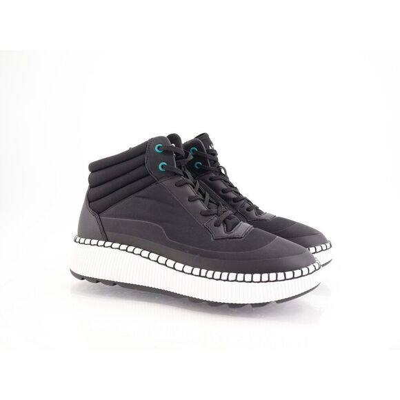 Cougar Savant Waterproof High Top Sneaker Size 11 Black Wedge Lace Up Shoes - Picture 1 of 10